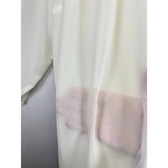 Vintage JBS white sheer duster jacket and sleeveless dress set 20w￼ - Picture 9 of 14